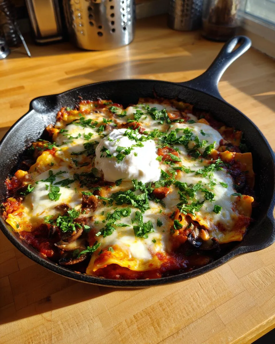 Skillet Lasagna - detail 3