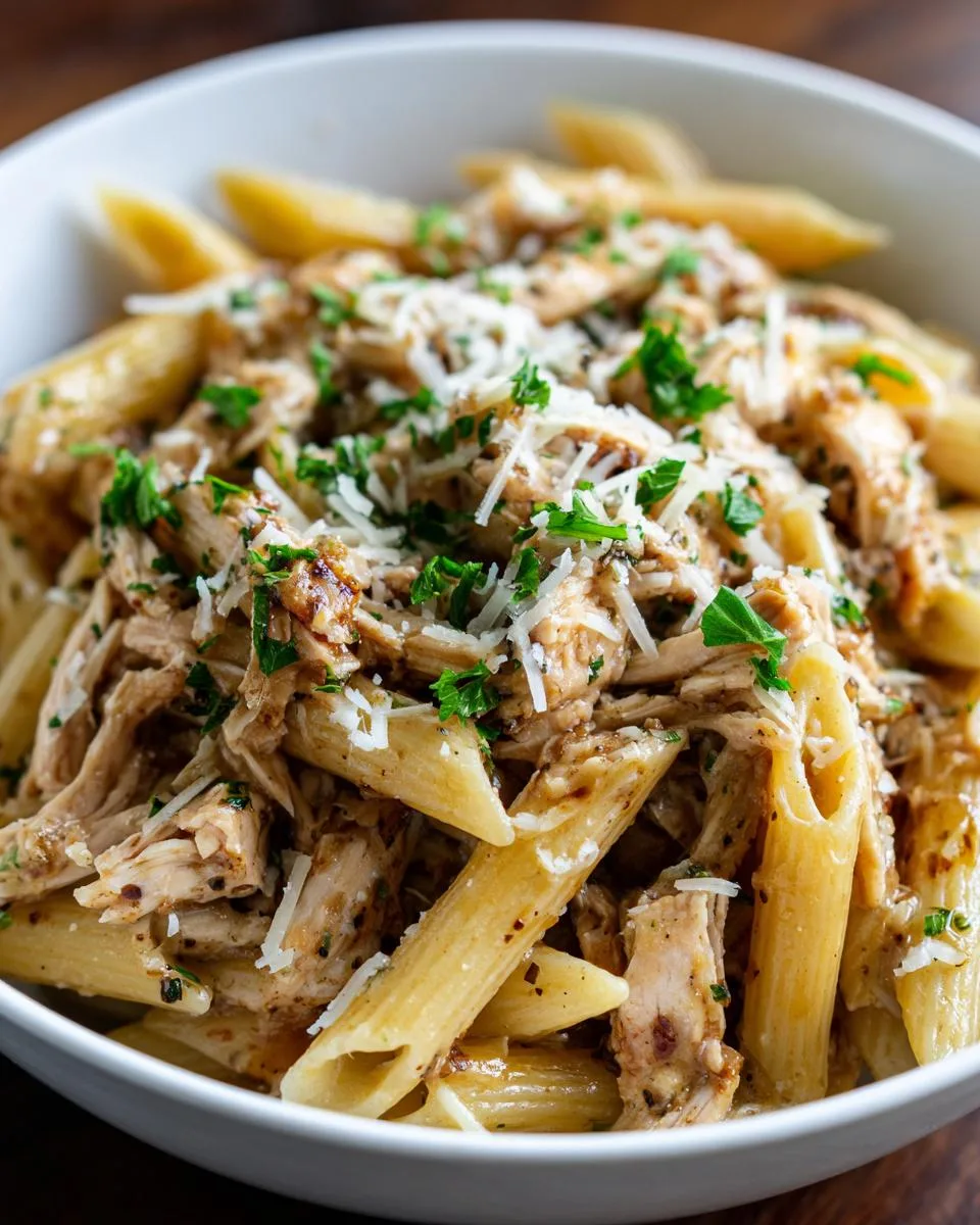 Slow Cooker Olive Garden Chicken Pasta - detail 2