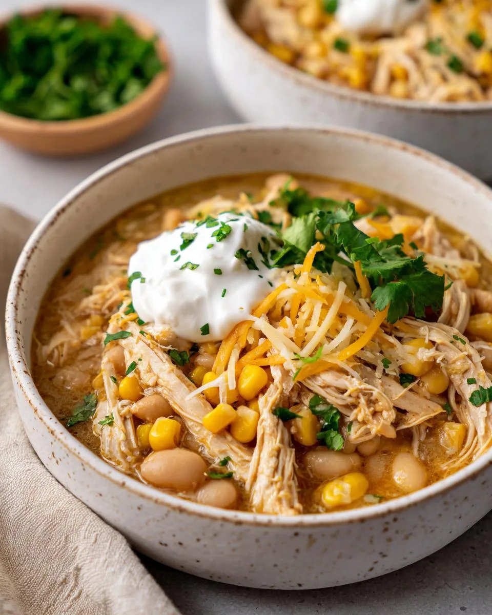 Slow Cooker White Chicken Chili - detail 3