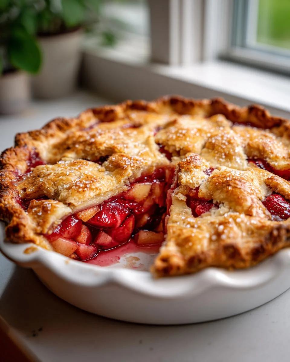 Strawberry Rhubarb Pie Recipe - detail 3