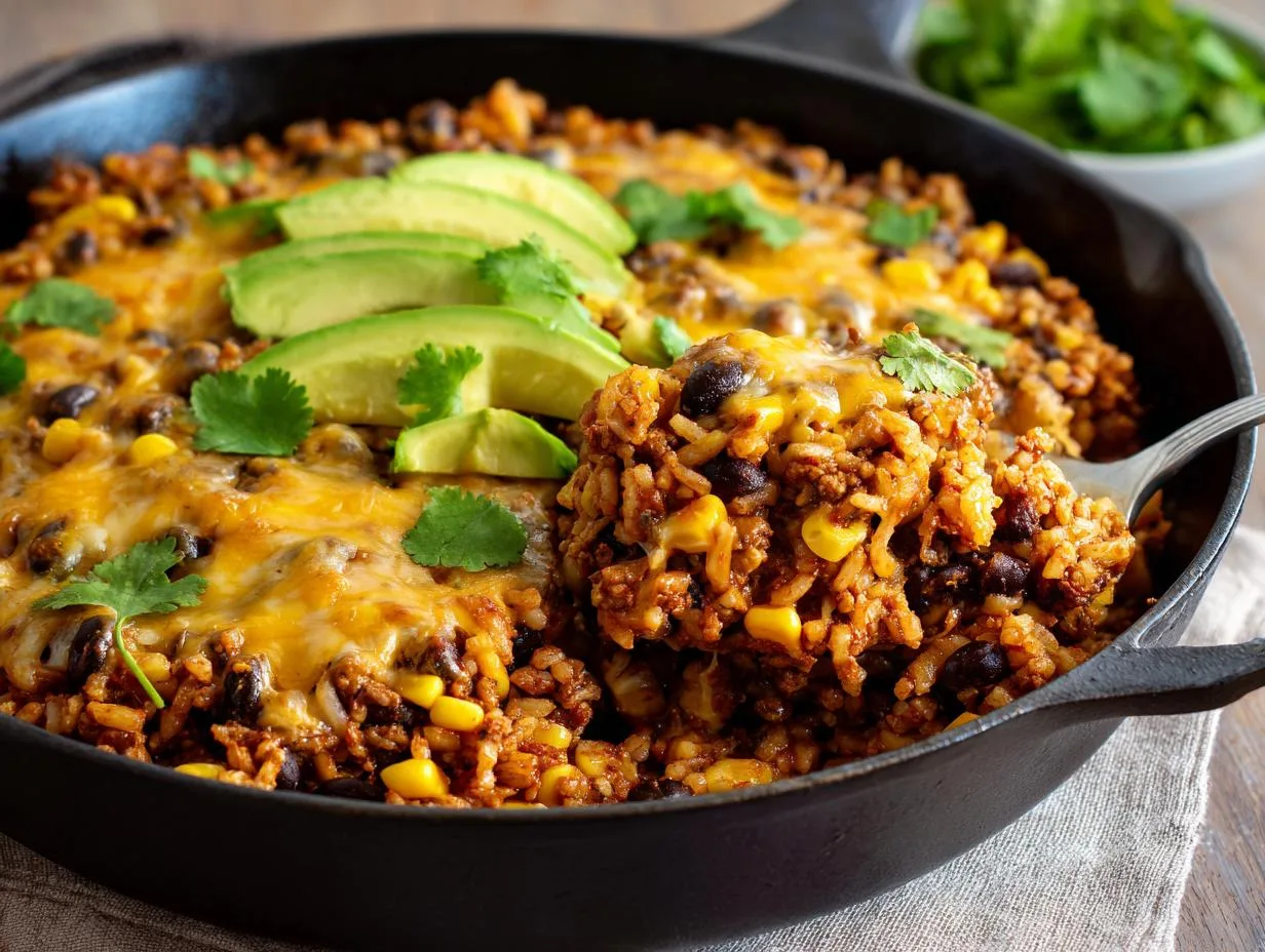 Taco Rice Skillet – Irresistibly Cheesy & Satisfying!