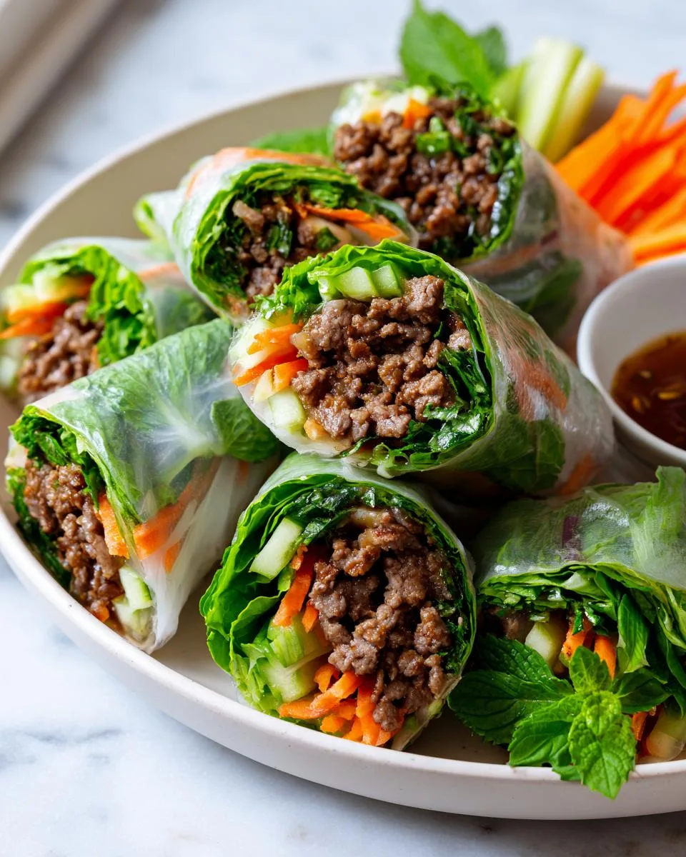 Thai Basil Beef Rolls - detail 3