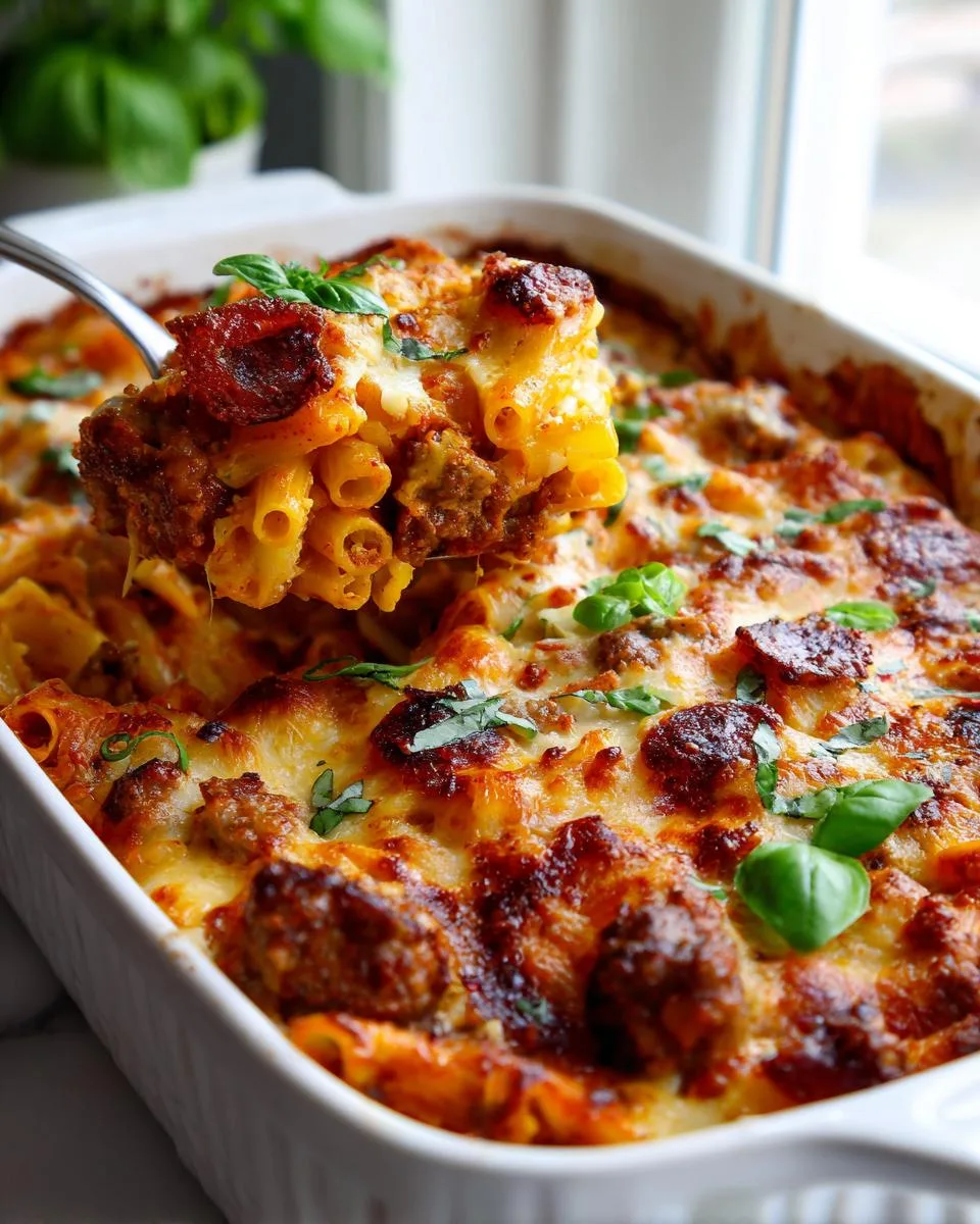 Ultimate Baked Ziti with Sausage - detail 3