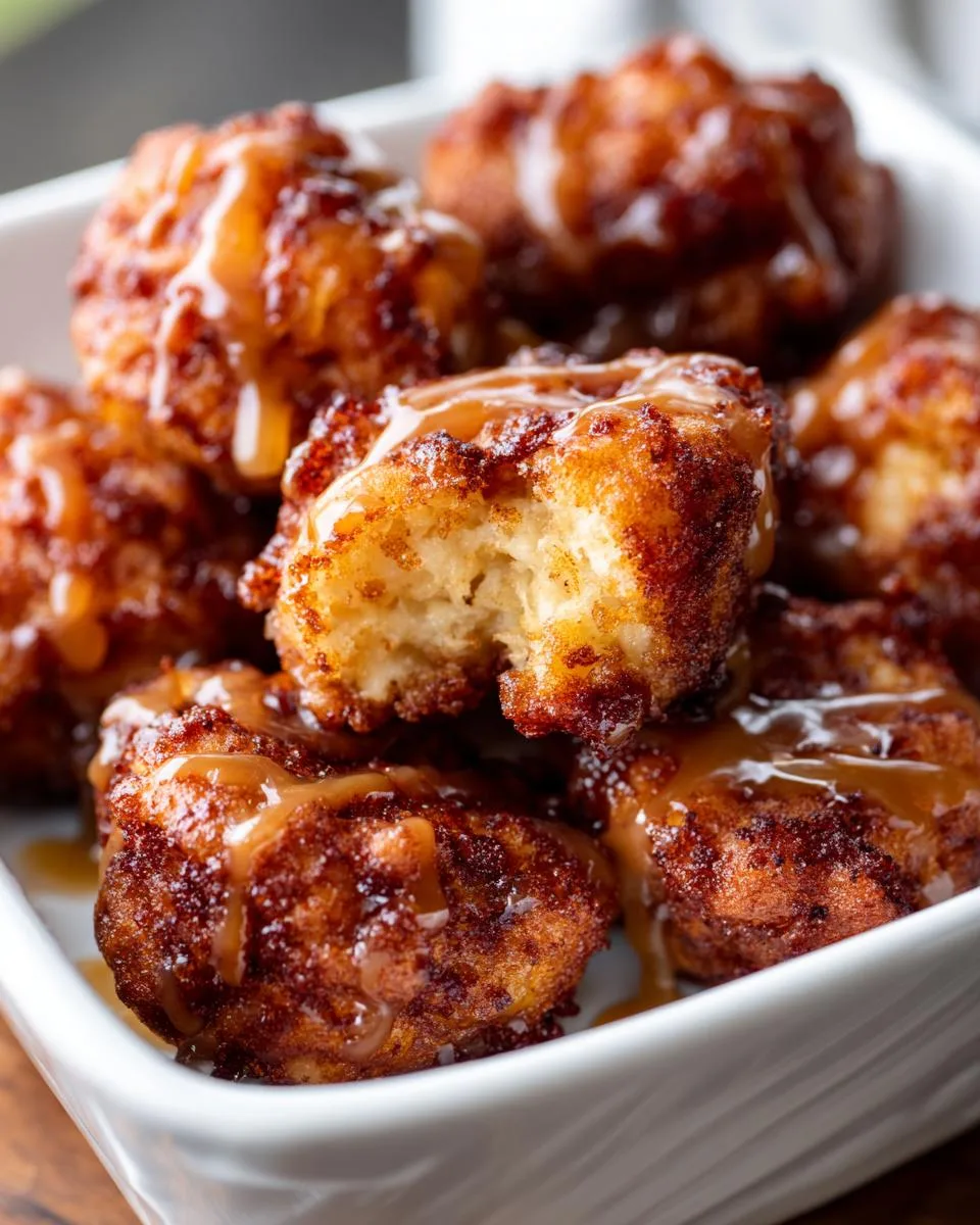 apple fritter bites - detail 3