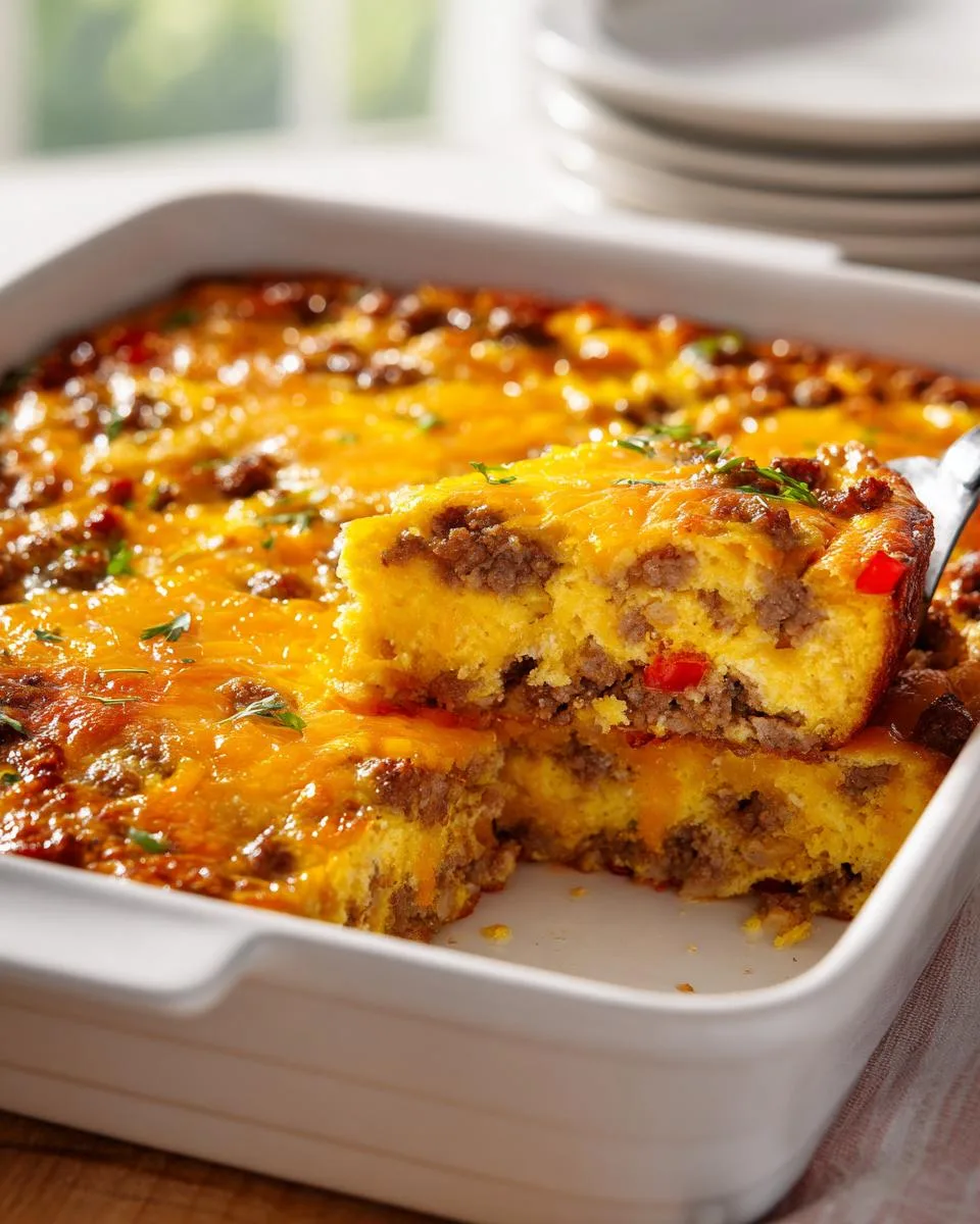 bisquick breakfast casserole - detail 2