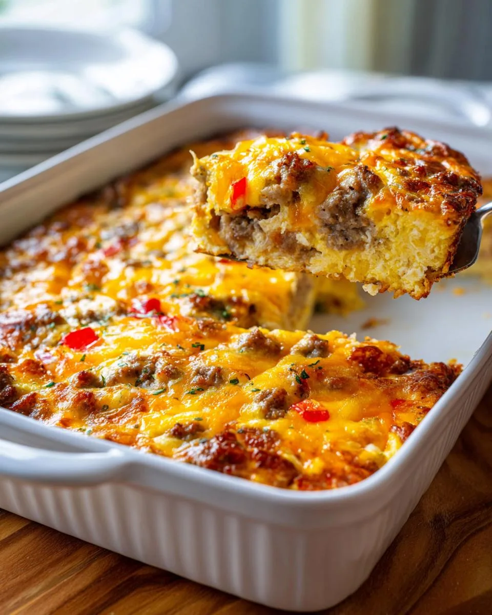 bisquick breakfast casserole - detail 3