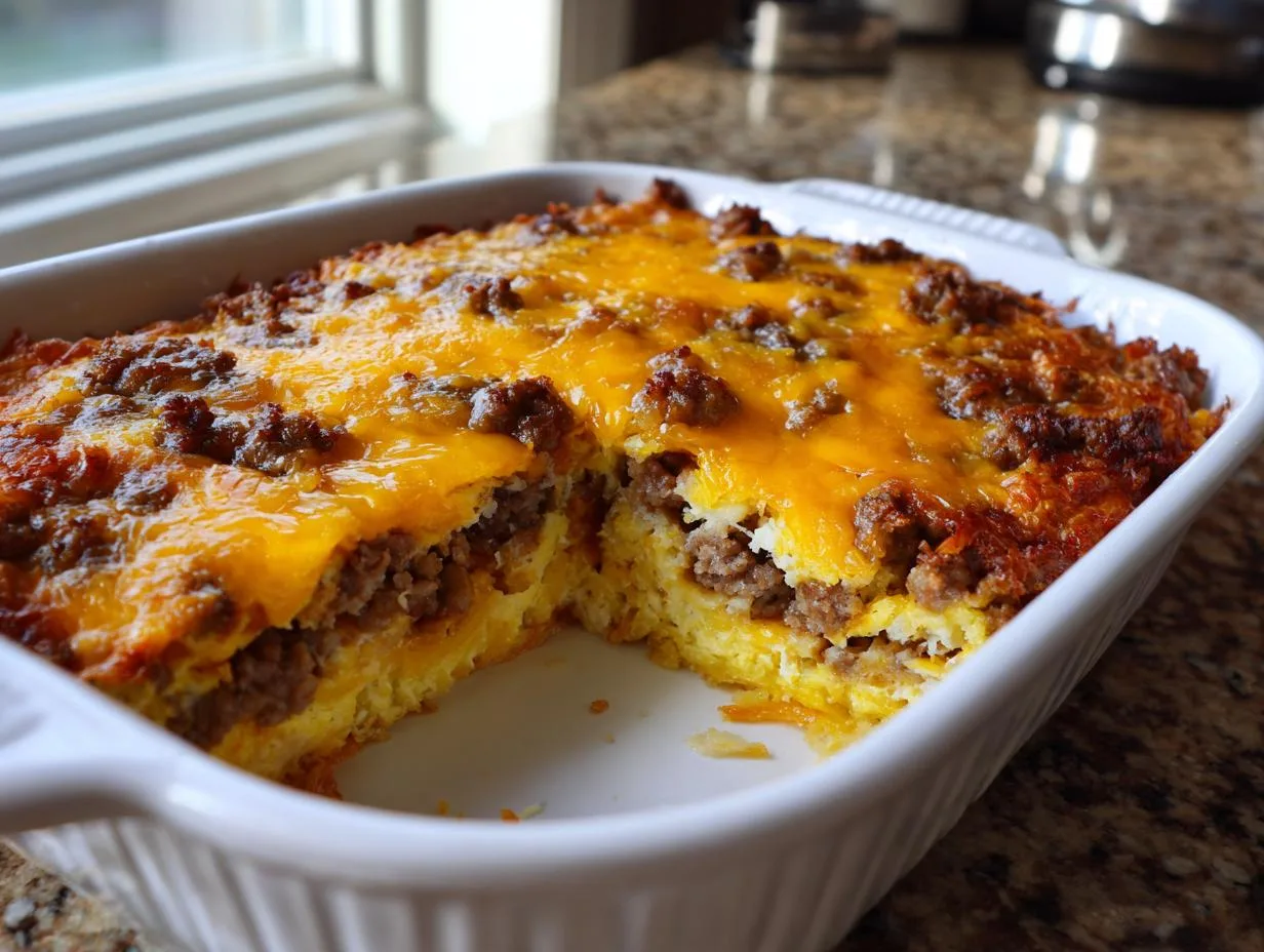 Easy Breakfast Hashbrown Casserole Feeds 8 Hungry Souls