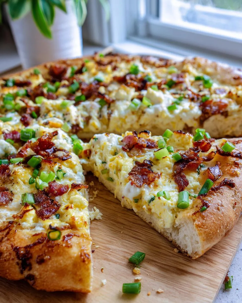 breakfast pizza - detail 2