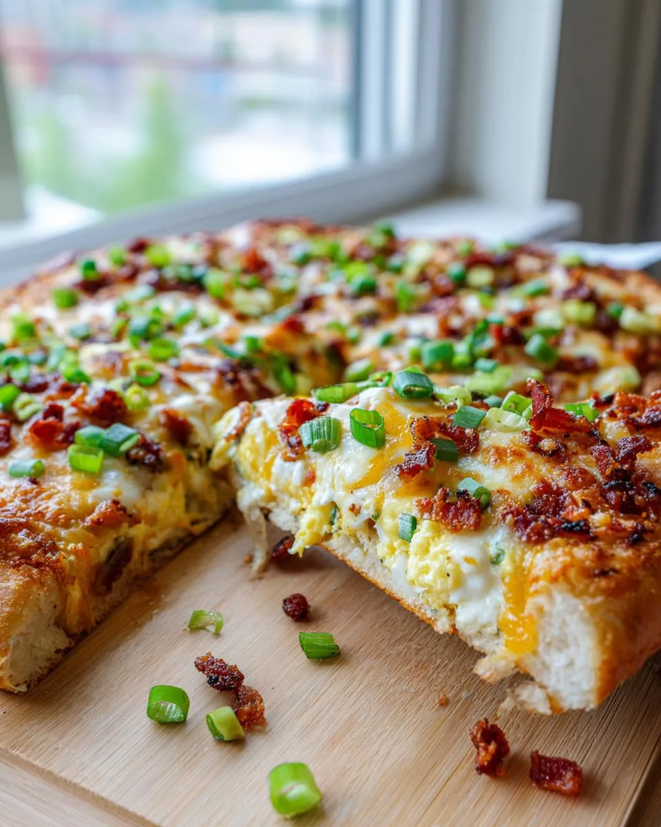breakfast pizza - detail 3