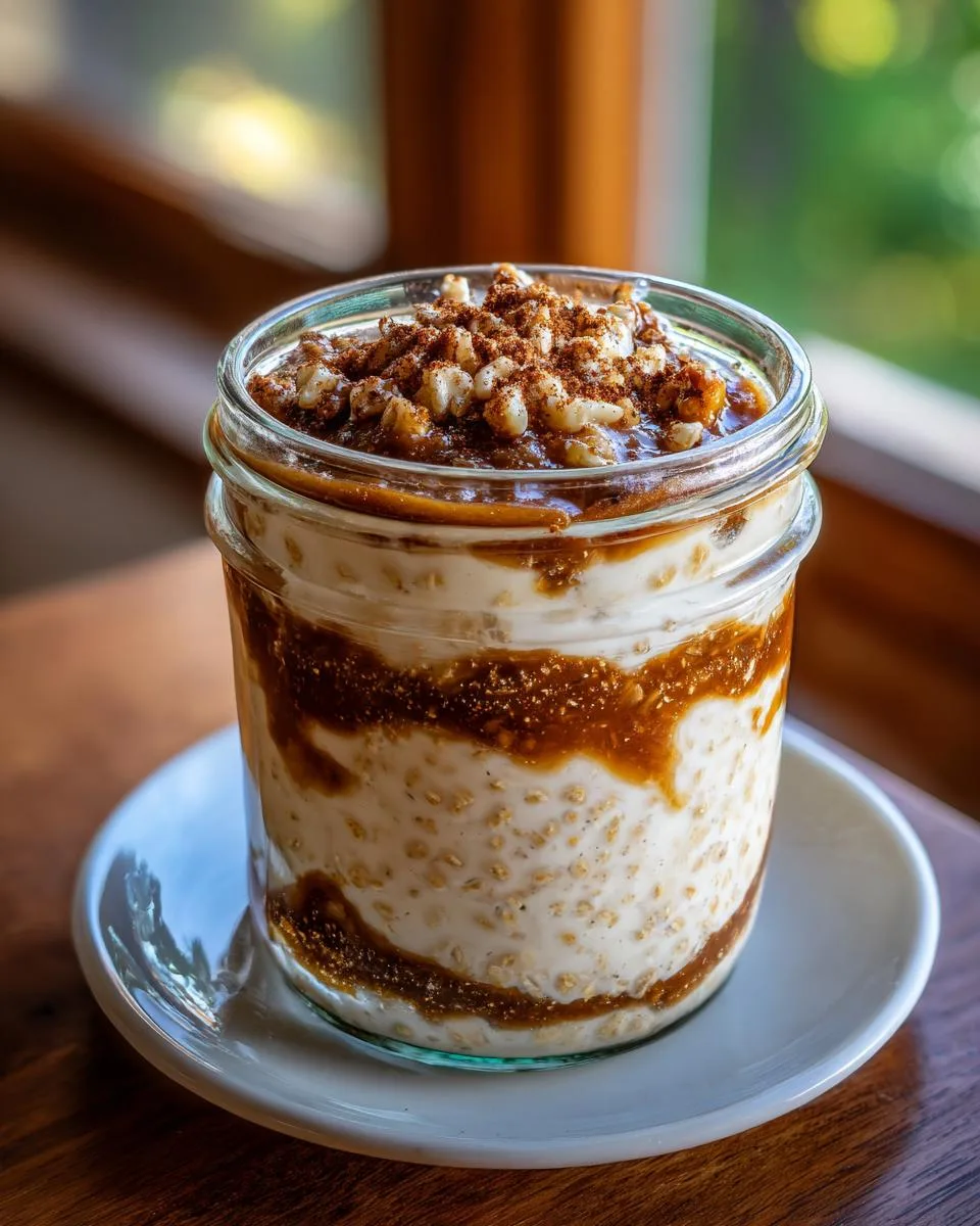 brown sugar overnight oats - detail 1