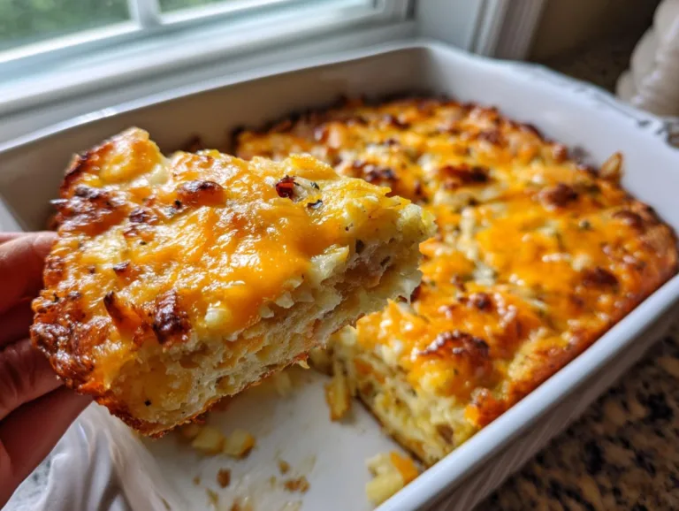 cheesy egg hashbrown brunch casserole