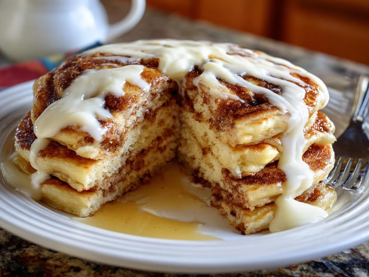 Irresistible Cinnamon Roll Pancakes in Just 30 Minutes