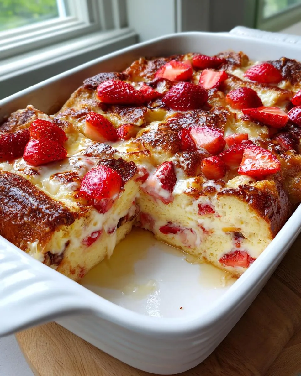 cream cheese french toast bake - detail 2