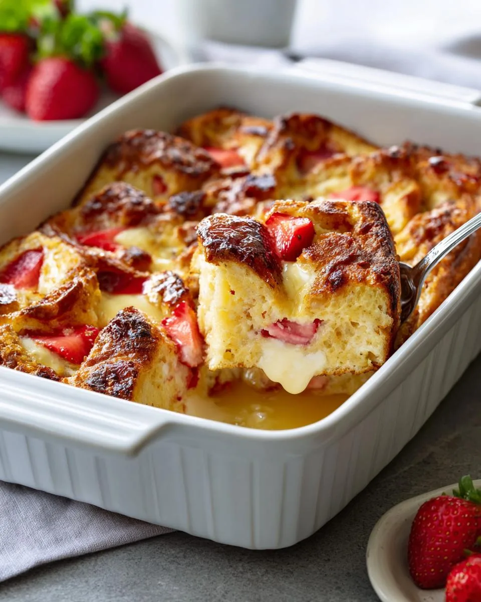 cream cheese french toast bake - detail 3
