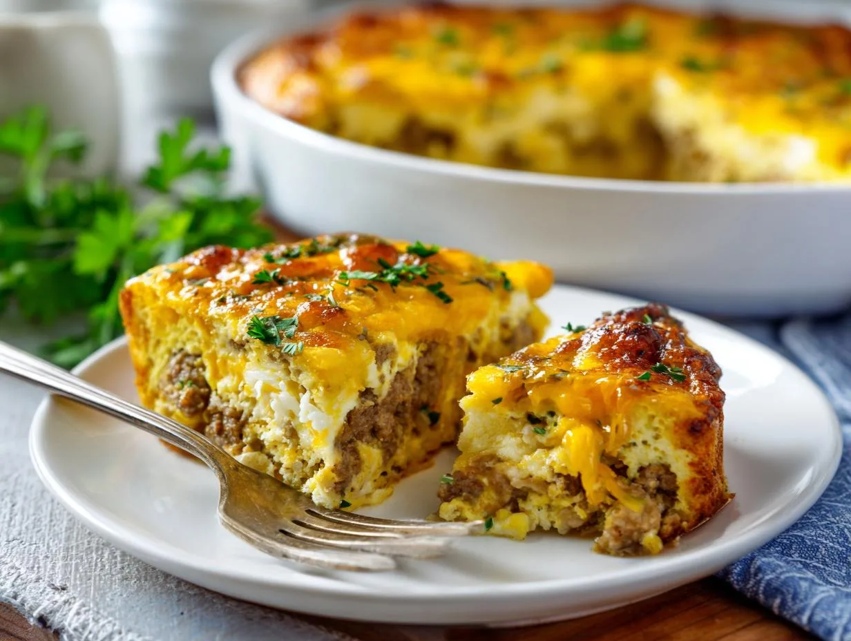 15-Minute Crescent Roll Breakfast Casserole – Cheesy Bliss!