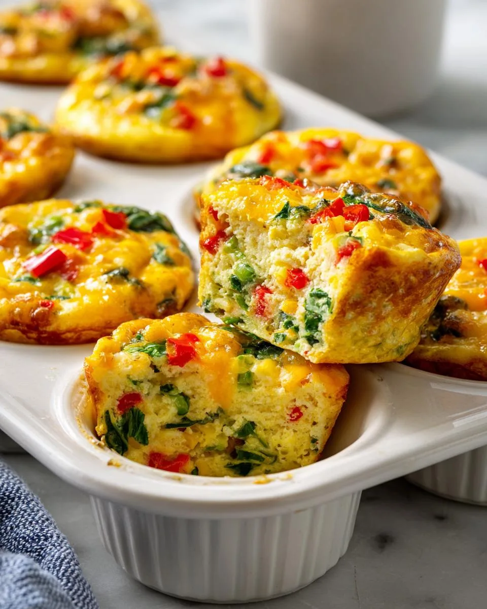 healthy breakfast egg muffins - detail 2