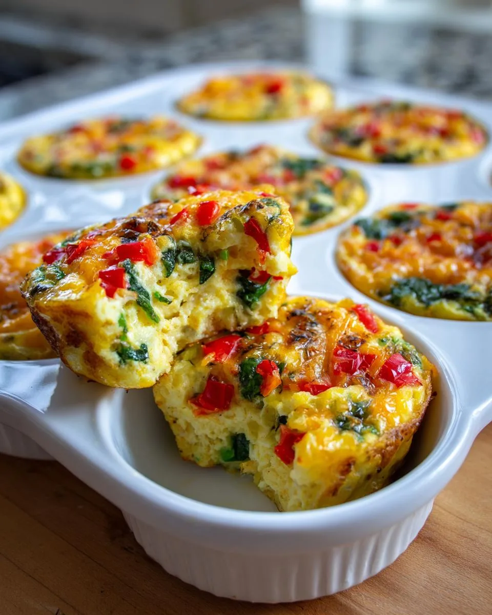 healthy breakfast egg muffins - detail 3