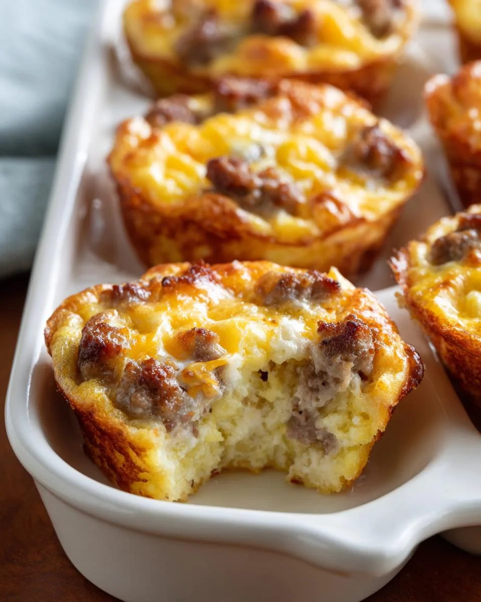 high-protein pancake sausage mini muffins - detail 2