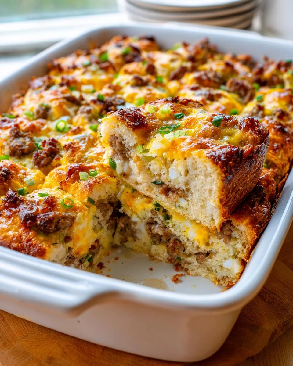 make-ahead breakfast casserole - detail 2