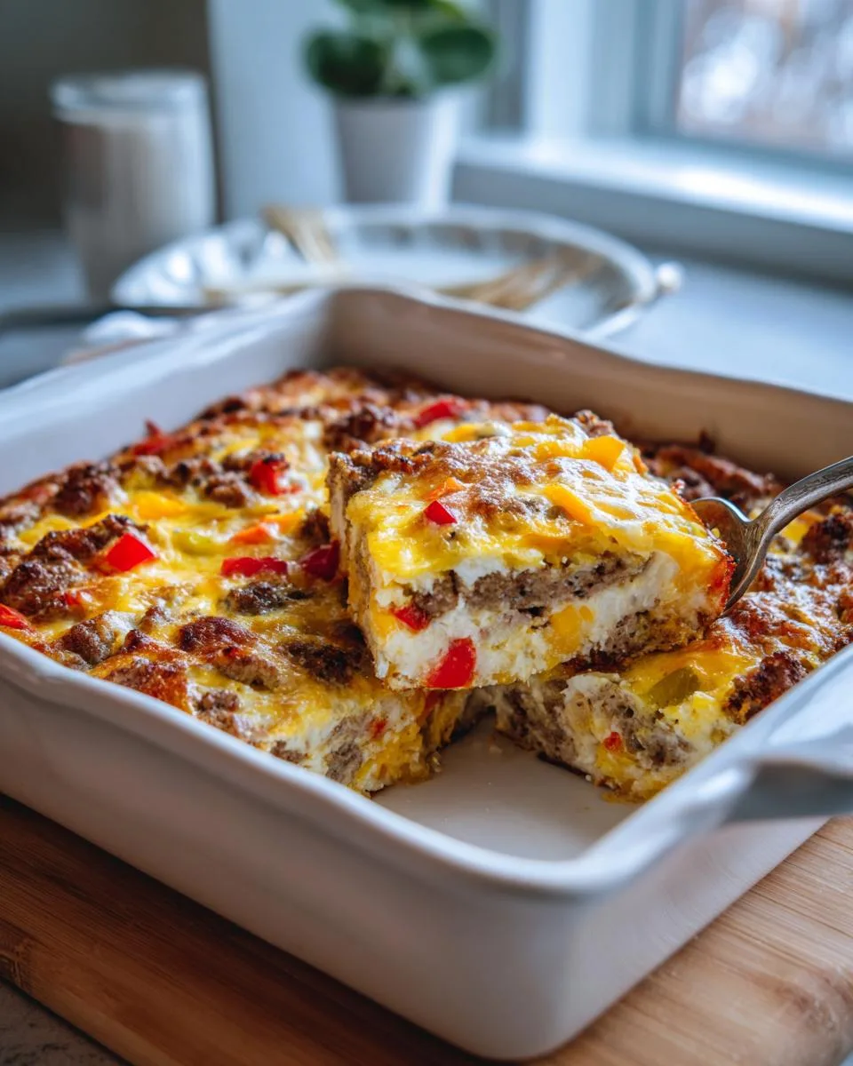 make-ahead breakfast casserole - detail 3