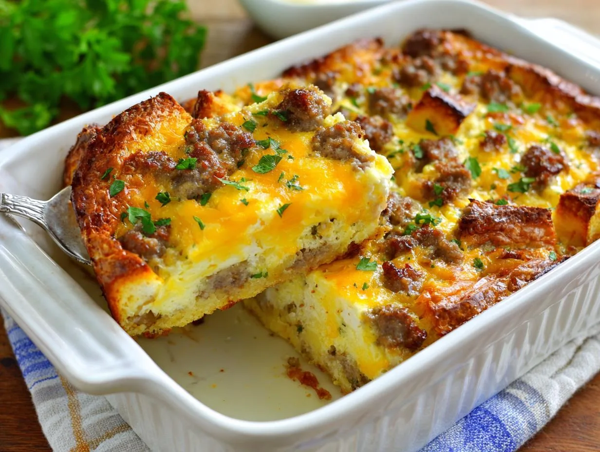 Overnight Breakfast Strata Casserole – Magic Mornings