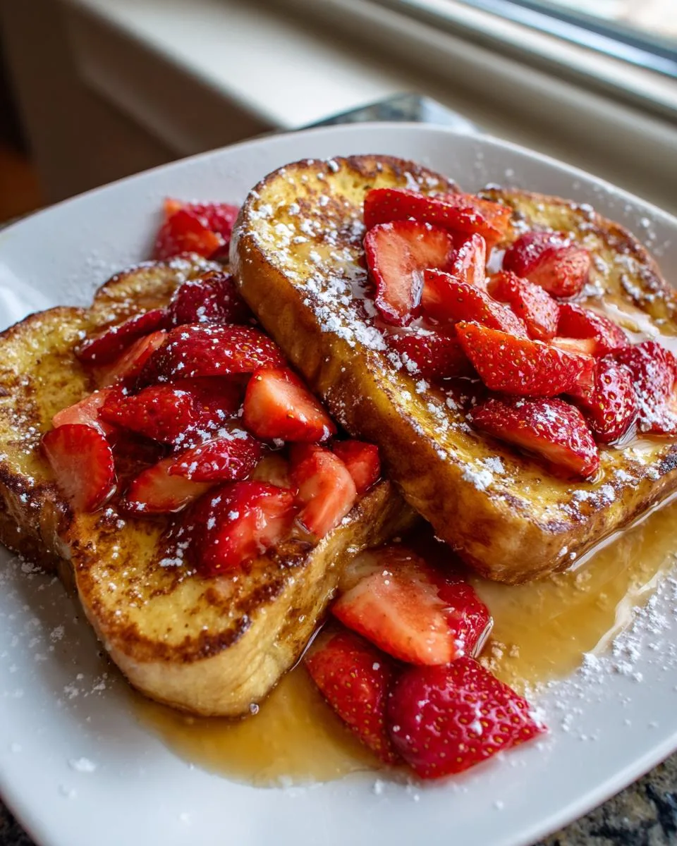 strawberry french toast - detail 1