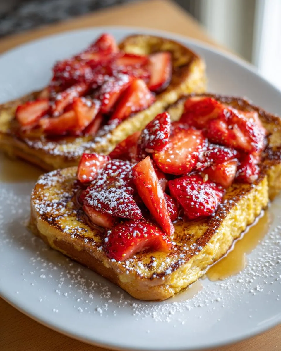 strawberry french toast - detail 2