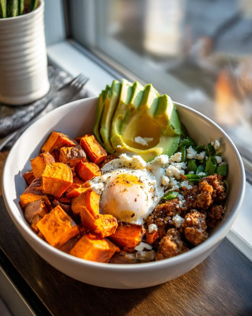 sweet potato breakfast bowl - detail 2