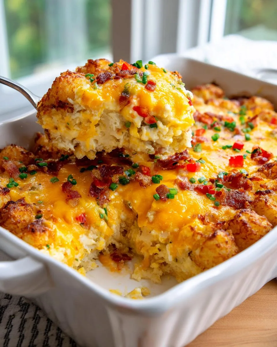 tater tot crack breakfast casserole - detail 2