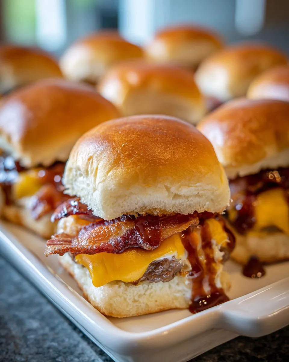 BBQ Bacon Cheeseburger Sliders - detail 1
