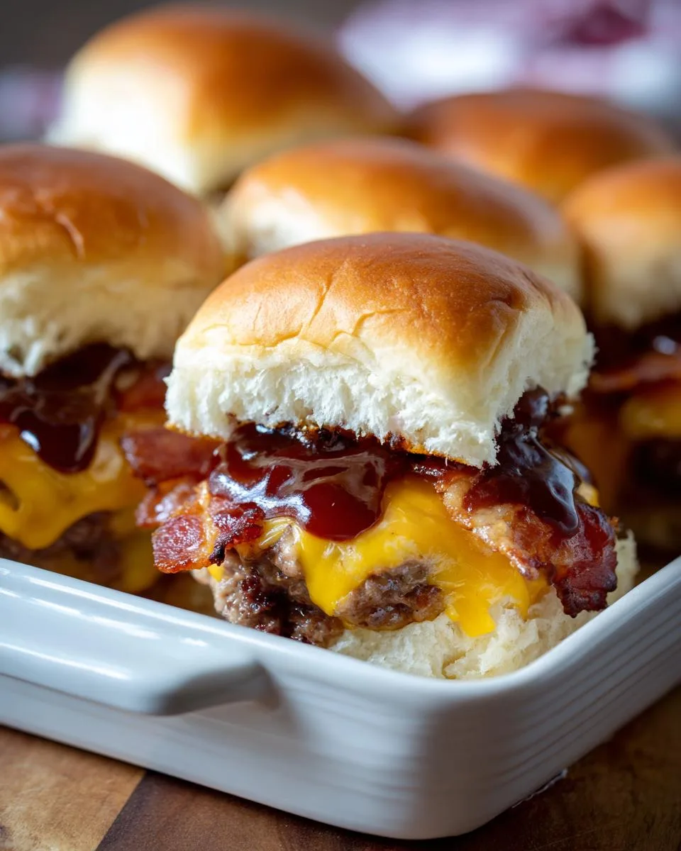 BBQ Bacon Cheeseburger Sliders - detail 2