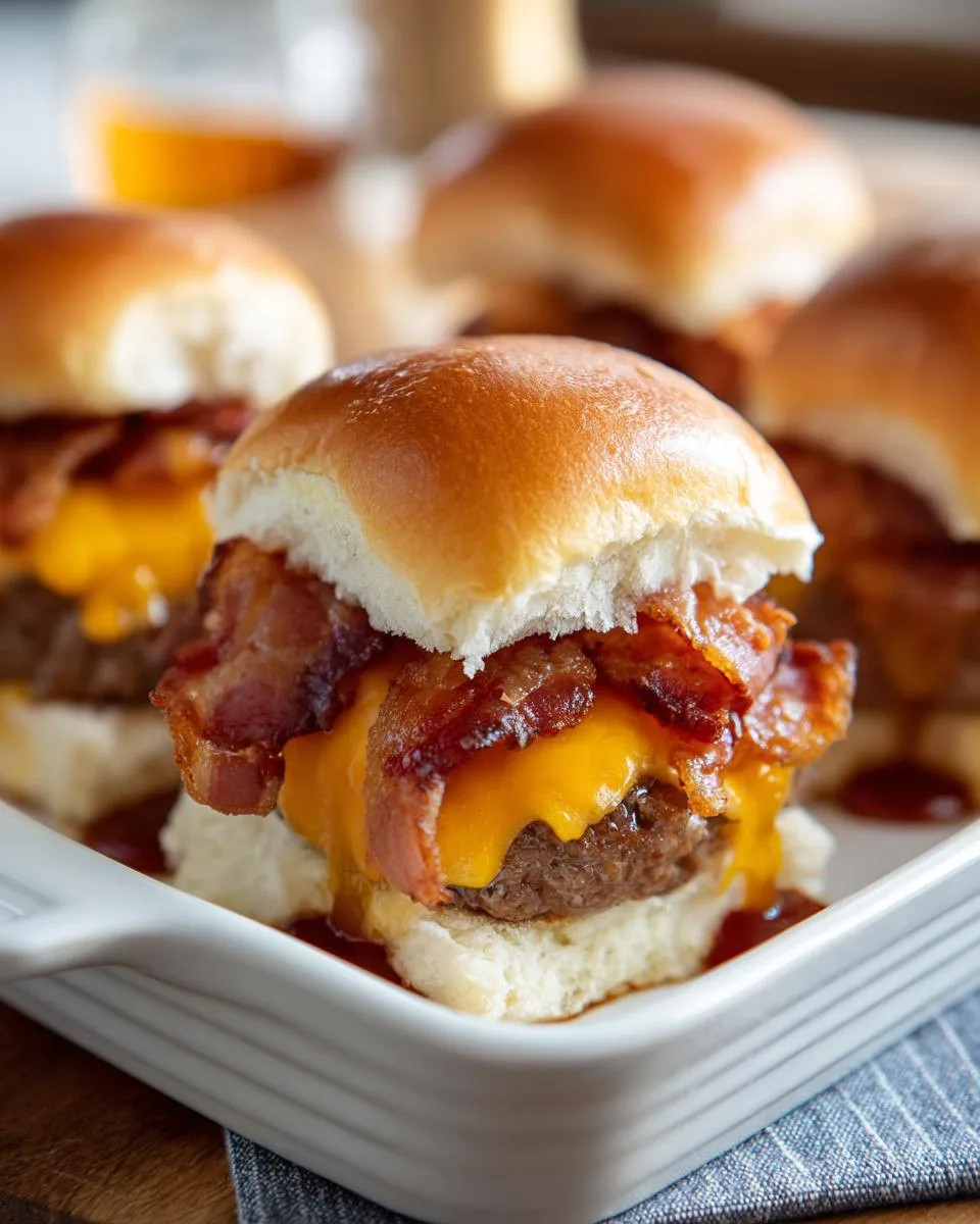 BBQ Bacon Cheeseburger Sliders - detail 3