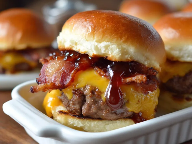 BBQ Bacon Cheeseburger Sliders