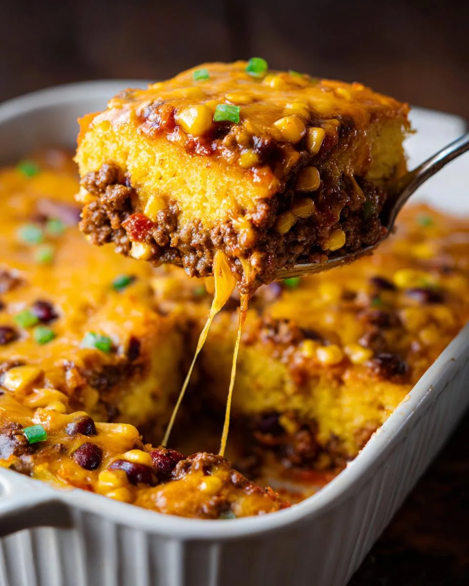 Beef Cornbread Casserole - detail 3