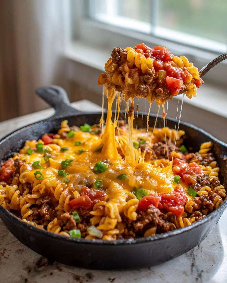 Beef Taco Pasta Skillet - detail 3