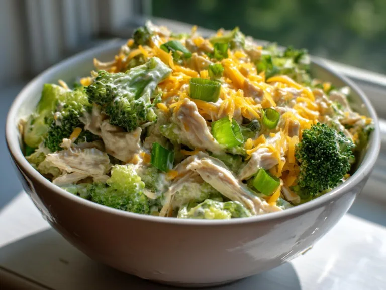 Broccoli Cheddar Chicken Salad Bowl