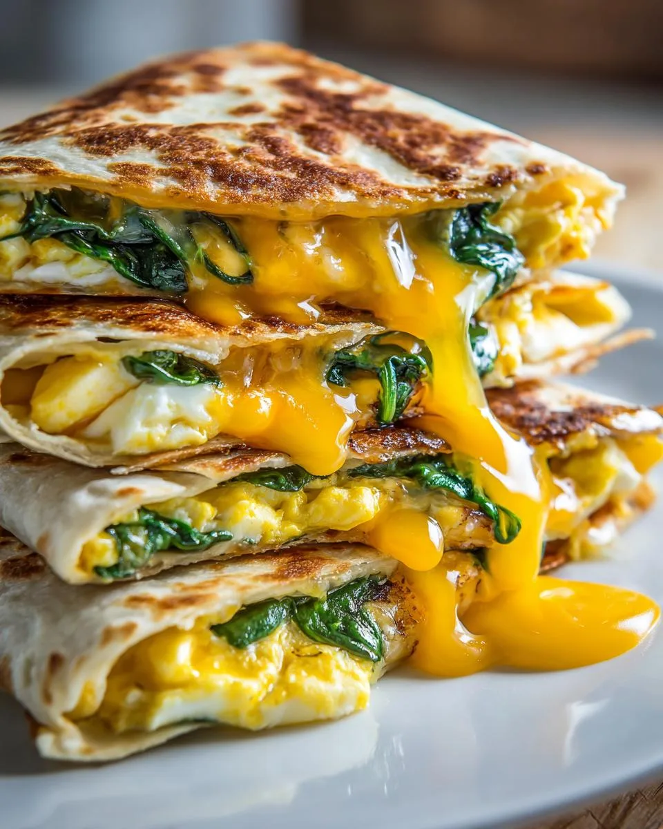 Cheddar Egg Breakfast Quesadillas - detail 3