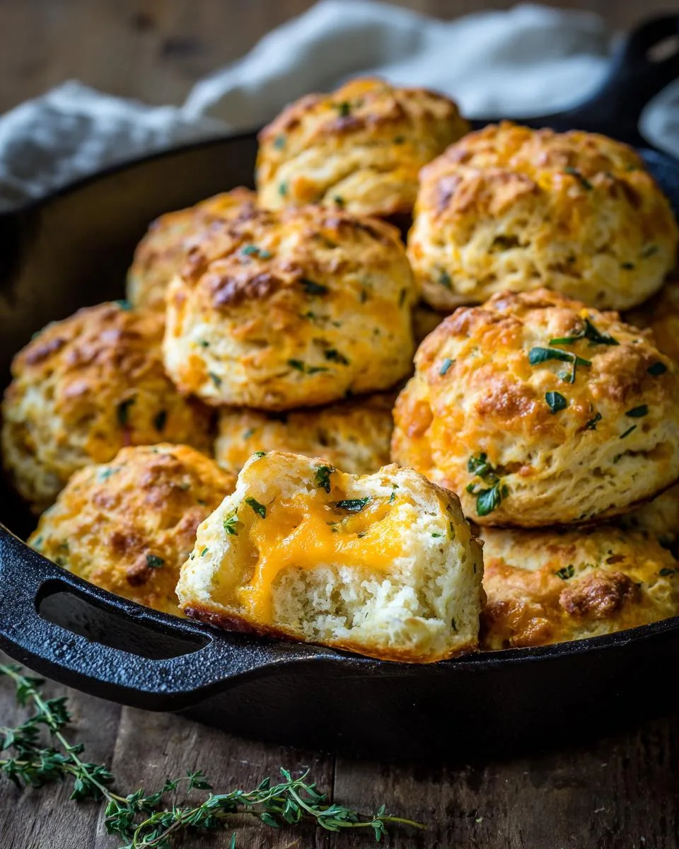 Cheddar Herb Breakfast Biscuits - detail 3