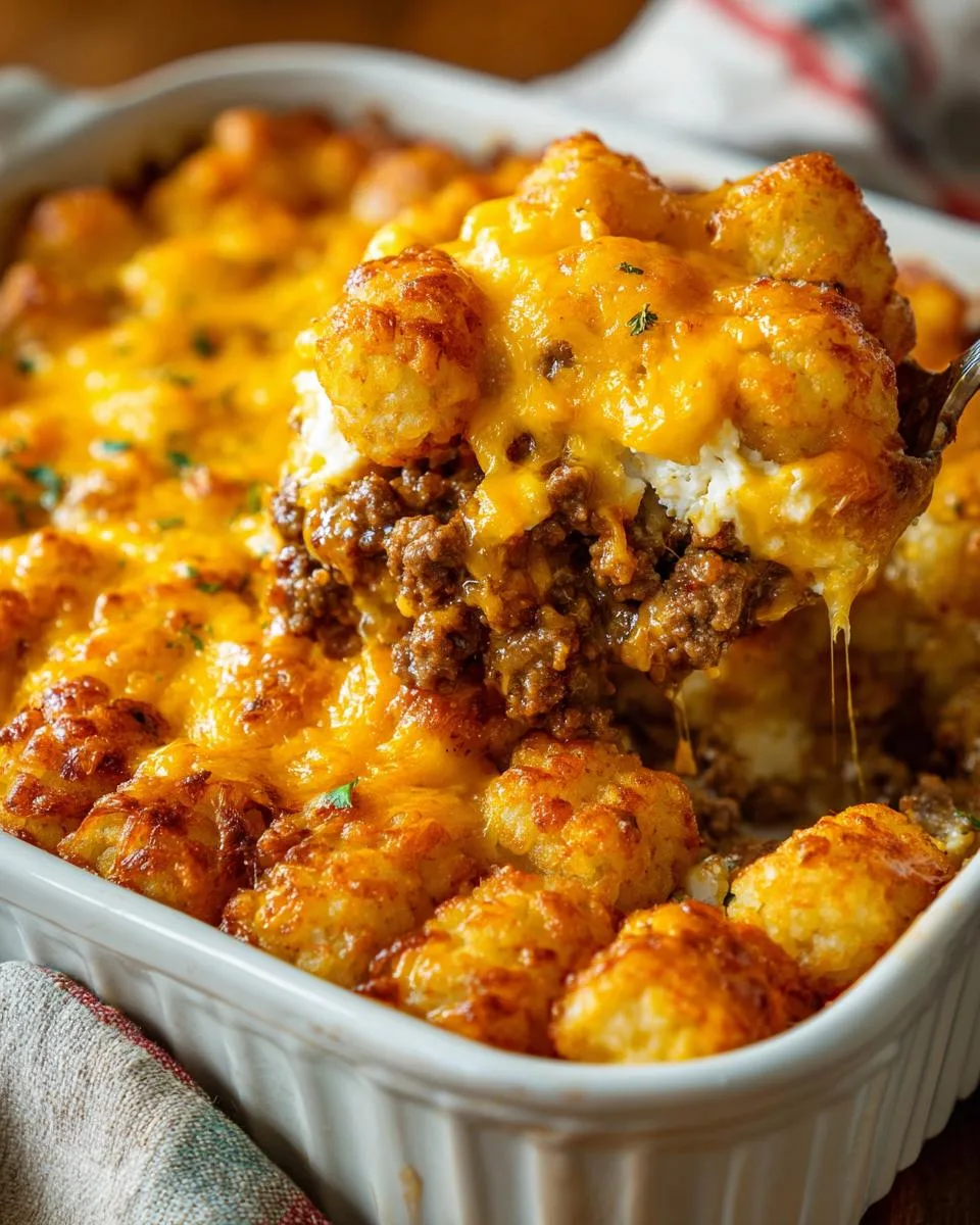 Cheeseburger Tater Tot Casserole - detail 1