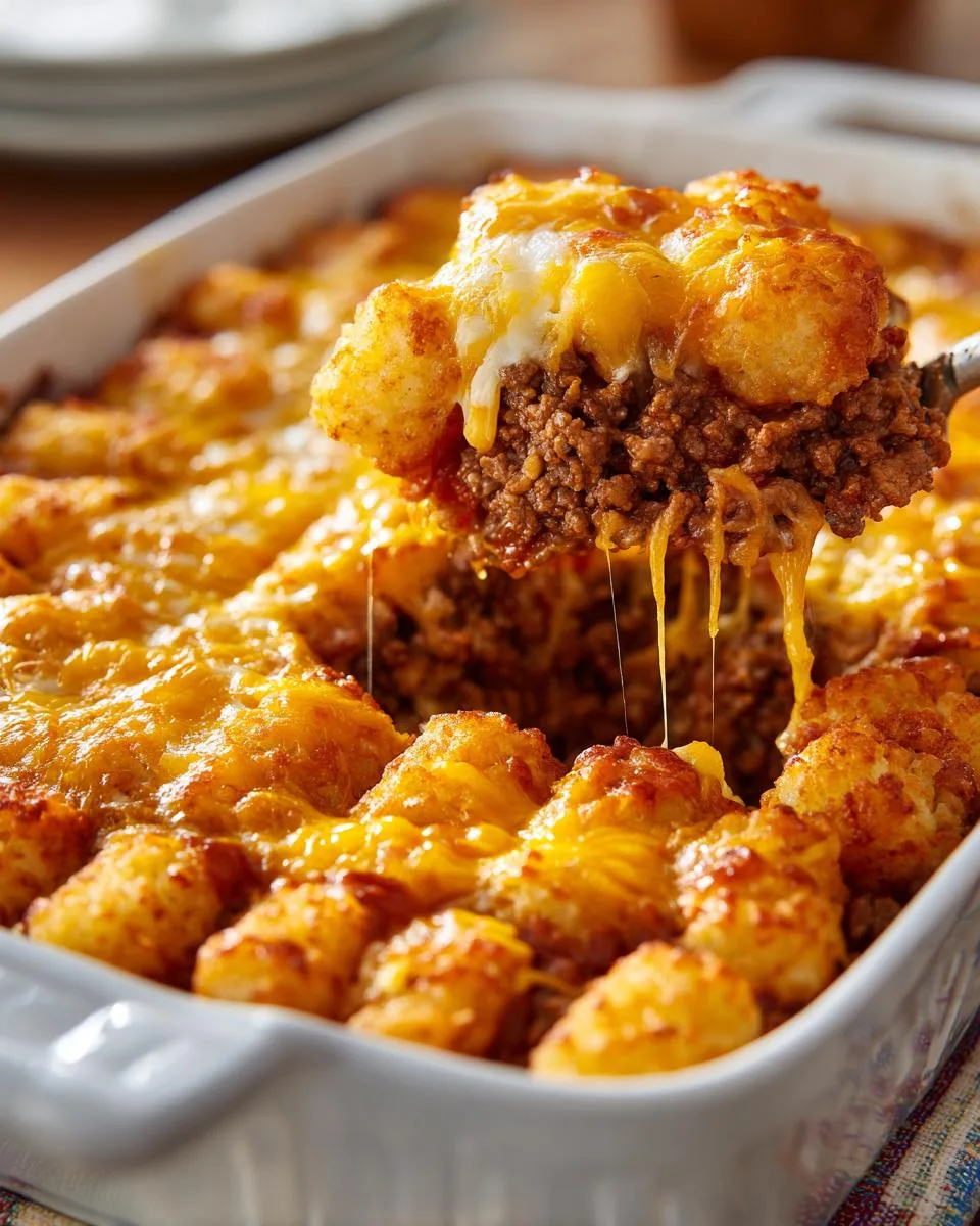 Cheeseburger Tater Tot Casserole - detail 2