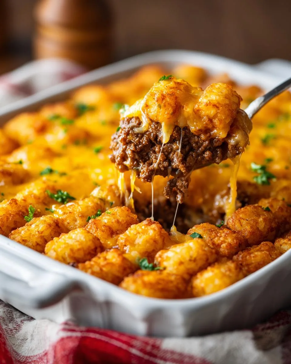 Cheeseburger Tater Tot Casserole - detail 3