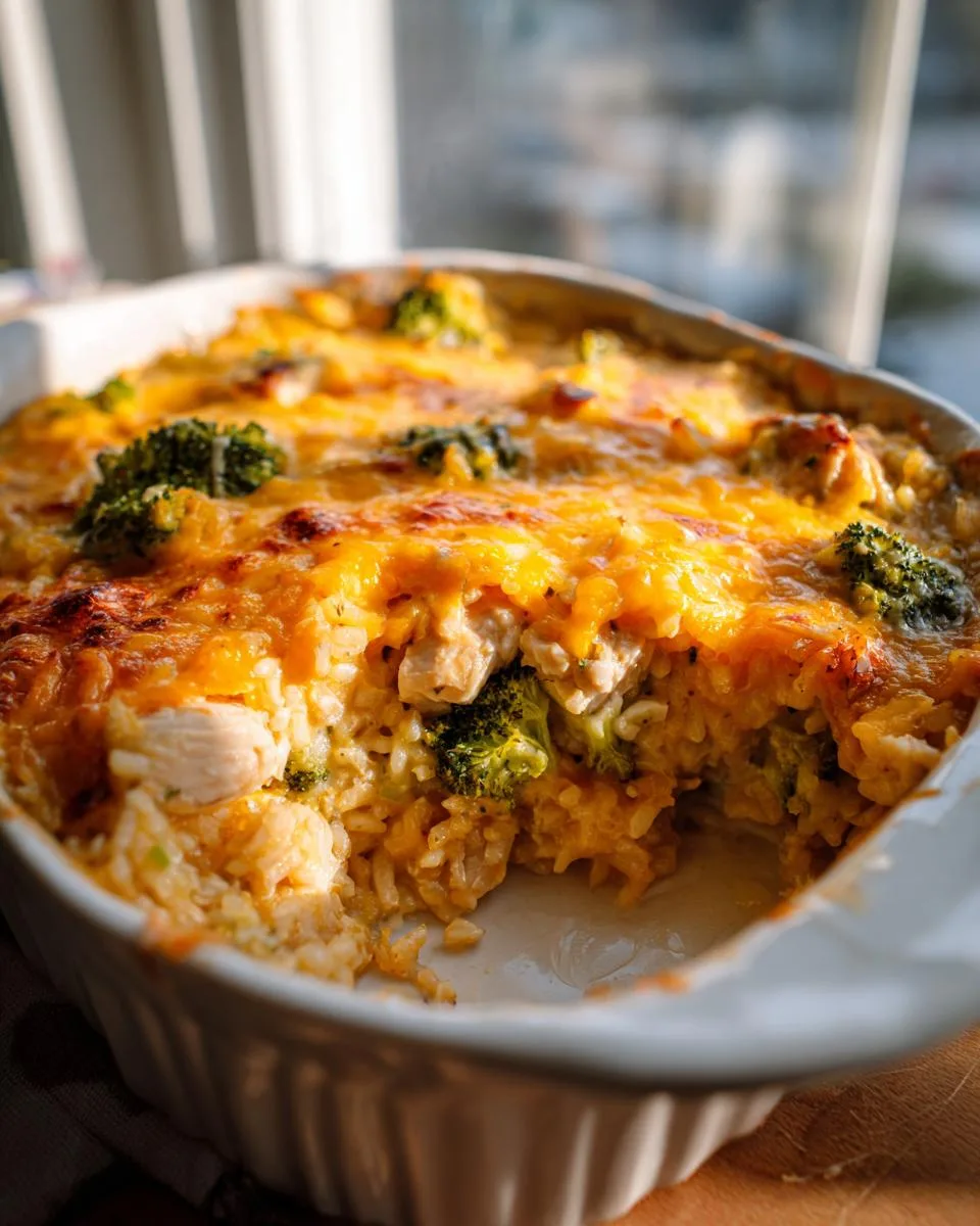 Cheesy Chicken Broccoli Rice Bake - detail 3