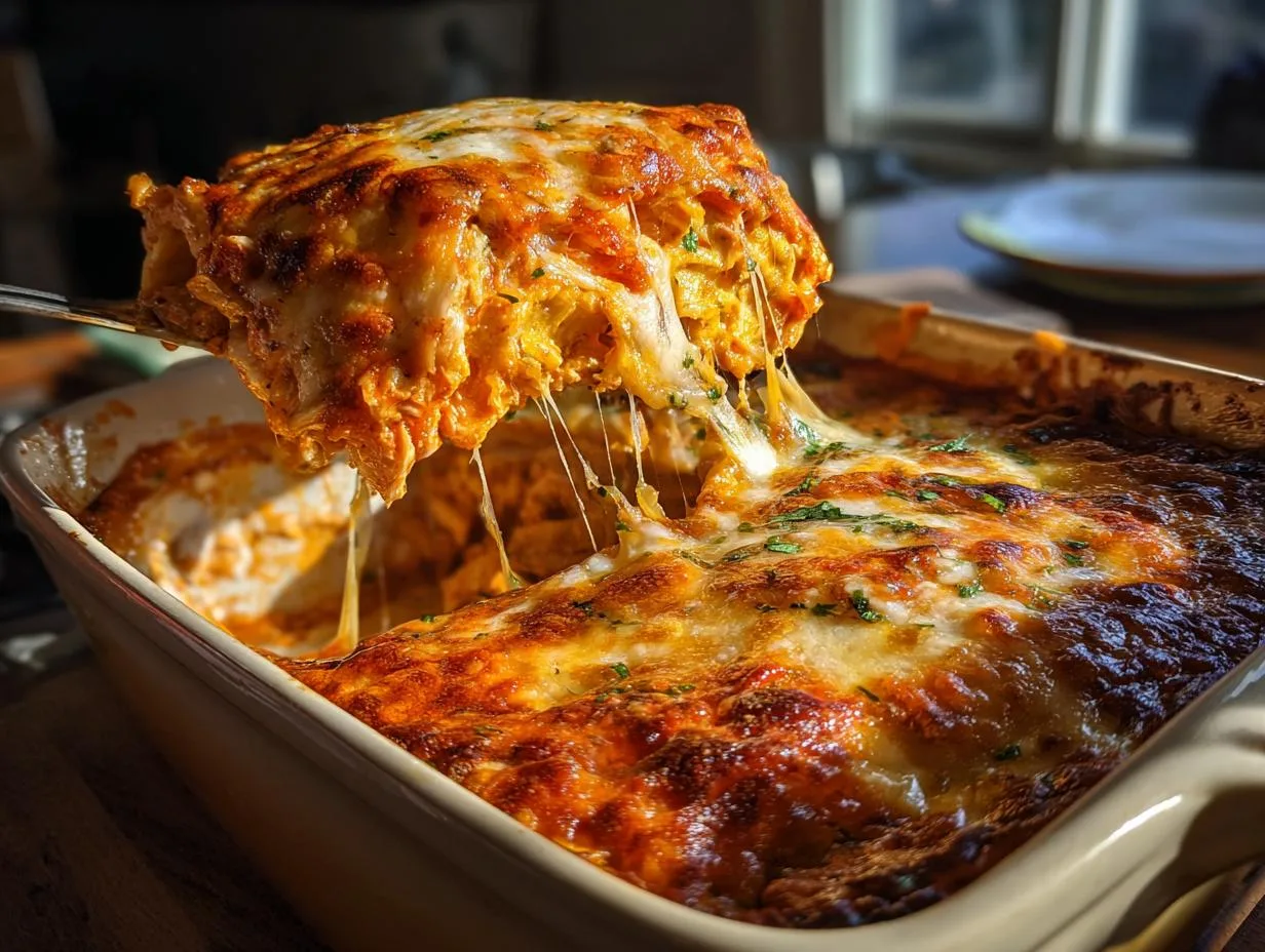 Irresistible 20-Minute Cheesy Chicken Enchilada Casserole