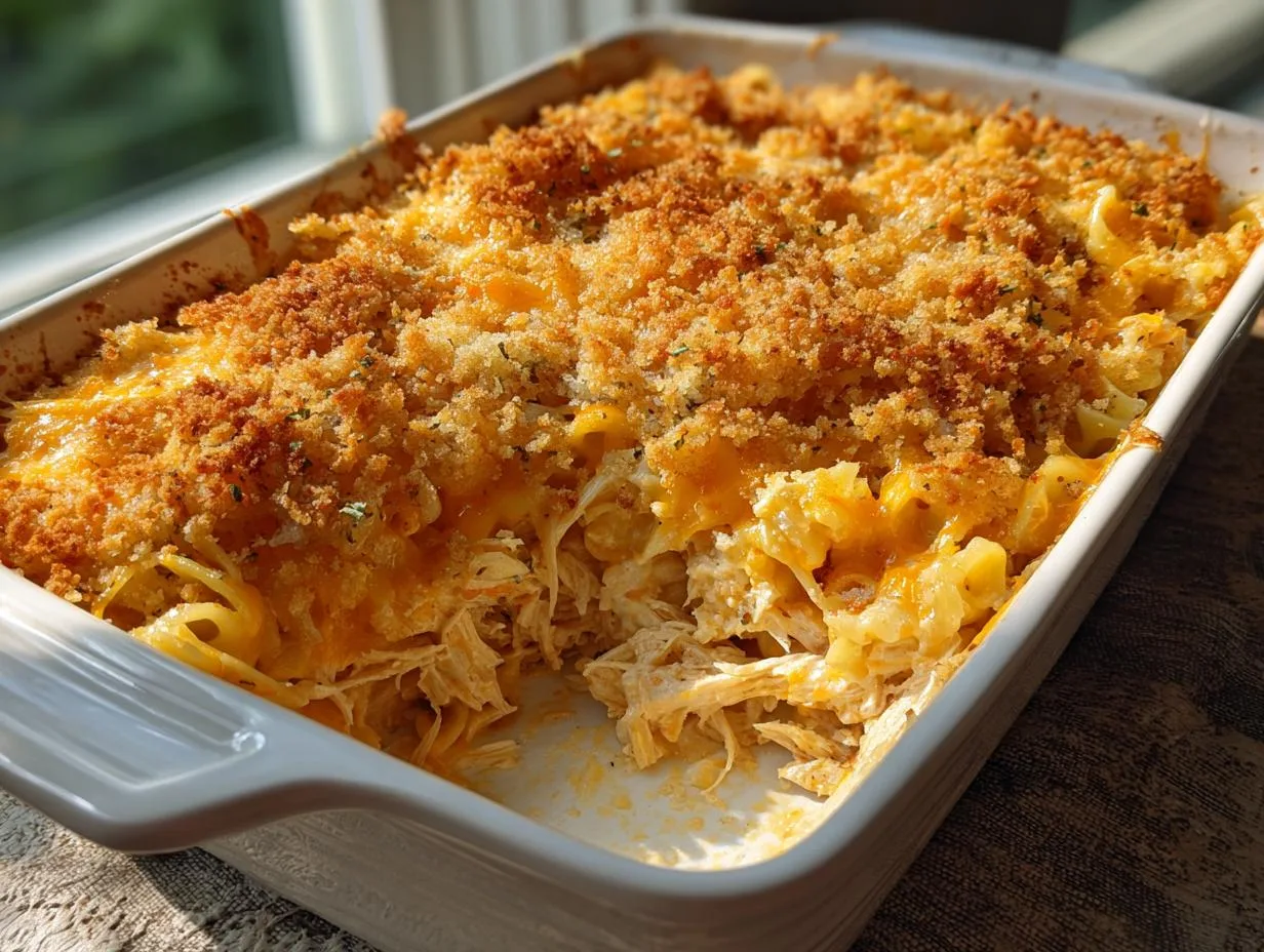 Cheesy Chicken Noodle Casserole Recipe That Never Fails