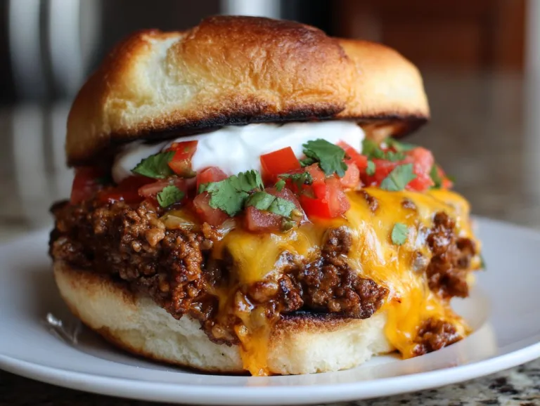 Cheesy Taco Sloppy Joes