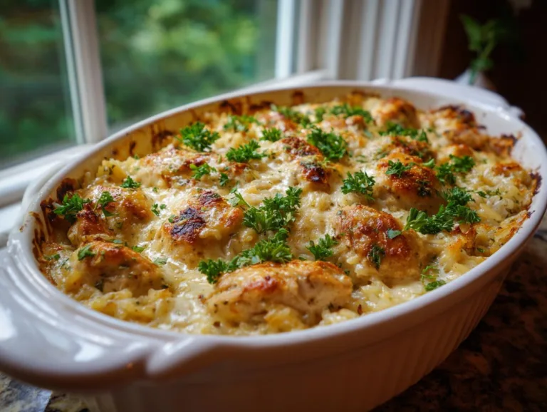 Chicken Parmesan Rice Casserole