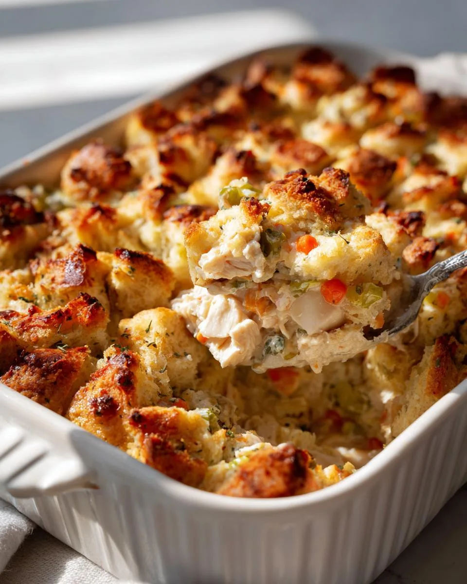 Chicken Stuffing Casserole Bake - detail 3