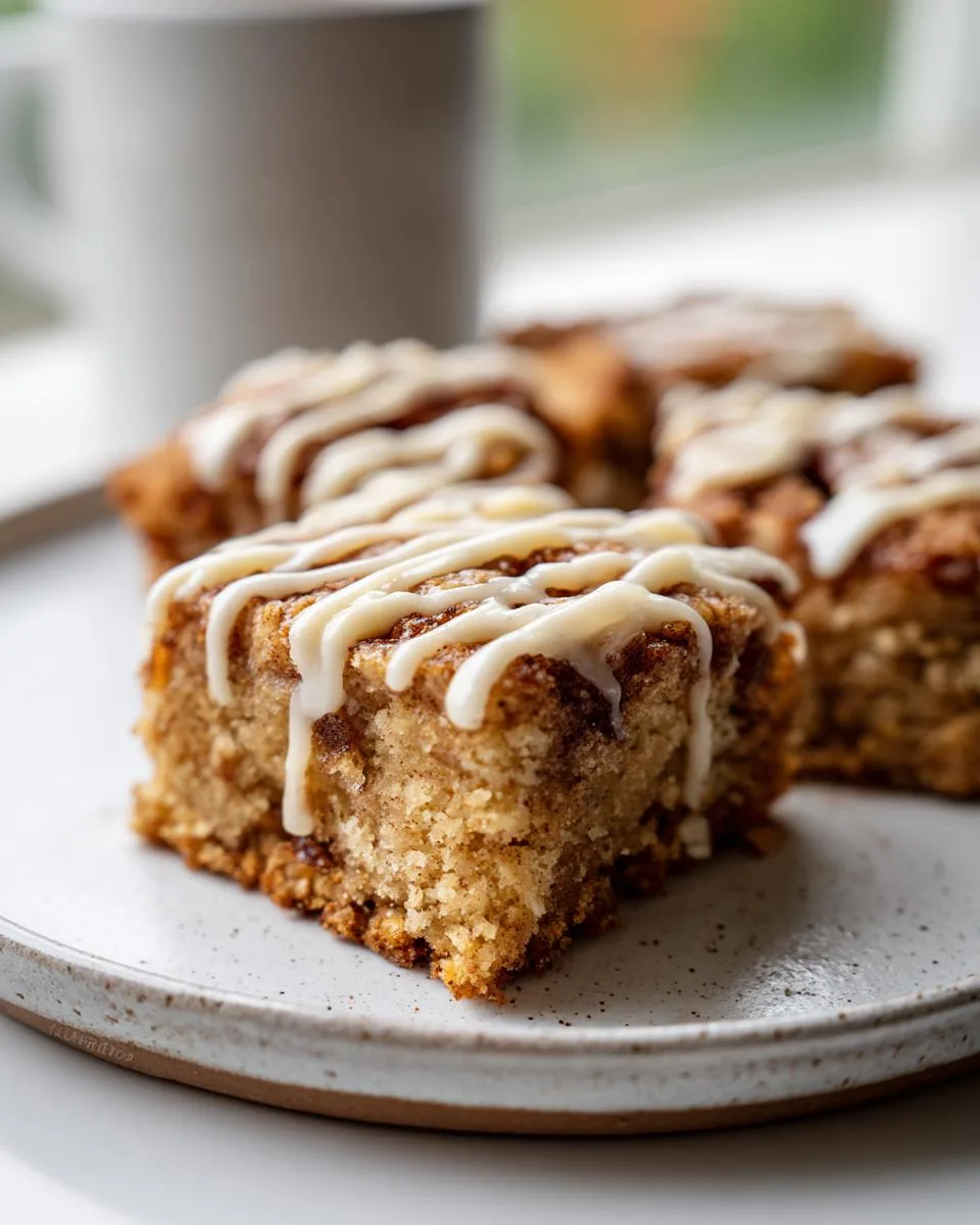 Cinnamon Roll Baked Oatmeal Squares - detail 3