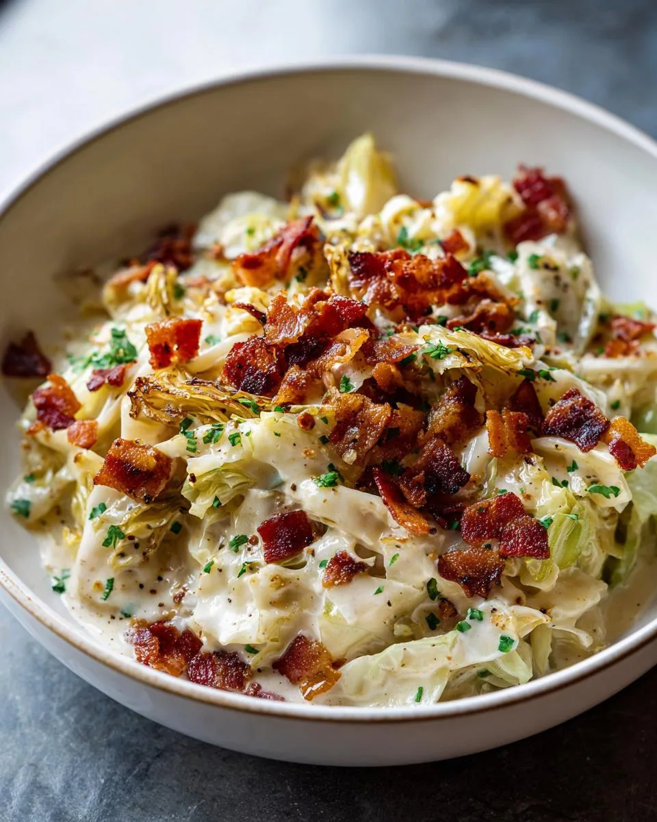 Creamy Cabbage Carbonara - detail 3