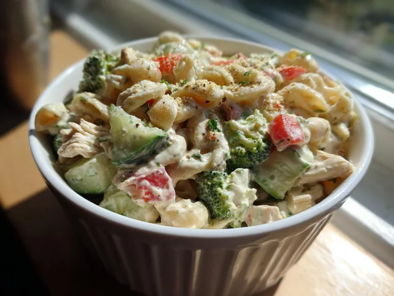 Creamy Ranch Protein Pasta Salad